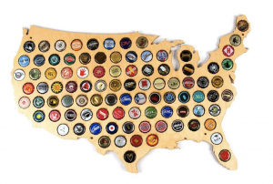 Beer lovers can display their bottle caps.